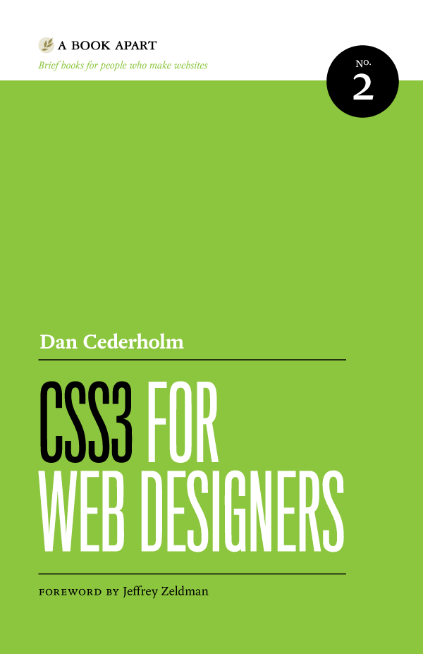 A Book Apart book cover — CSS3 for Web Designers