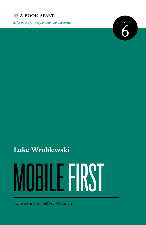 A Book Apart book cover — Mobile First
